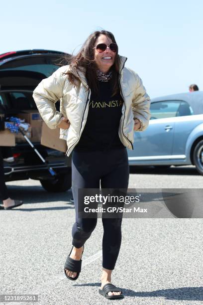 Andrea Bernholtz is seen on March 23, 2021 in Los Angeles, California.