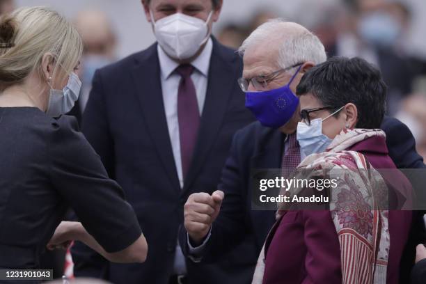 European High Representative of the Union for Foreign Affairs, Josep Borrell and Spanish Foreign Minister Arancha Gonzalez Laya at second day of a...