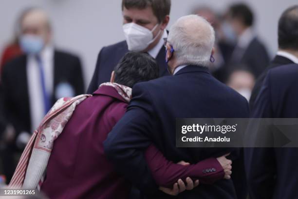 European High Representative of the Union for Foreign Affairs, Josep Borrell and Spanish Foreign Minister Arancha Gonzalez Laya at second day of a...