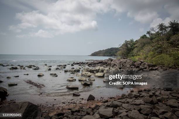 The coast of Sierra Leone's Banana Islands. The Banana Islands were once a slave trading port. They are now home to a few hundred people. The Banana...