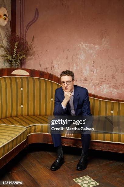 Composer of film soundtracks, Nicholas Britell is photographed for the Hollywood Reporter on October 25, 2019 in Los Angeles, California.