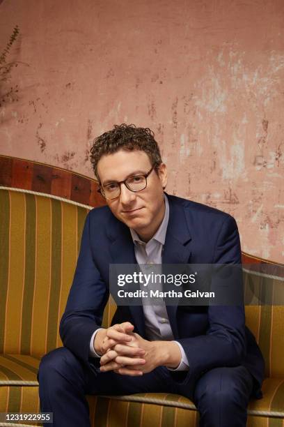 Composer of film soundtracks, Nicholas Britell is photographed for the Hollywood Reporter on October 25, 2019 in Los Angeles, California.