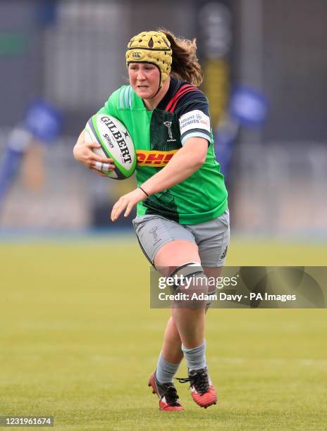 Harlequins' Emily Robinson during the Women's Allianz Premier 15's match at the StoneX Stadium, London. Picture date: Saturday March 27, 2021.