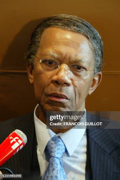 L'ancien président de Madagascar Didier Ratsiraka, l'"Amiral rouge" au pouvoir depuis 1975 à l'exception d'un bref intermède entre 1991 et 1996,...