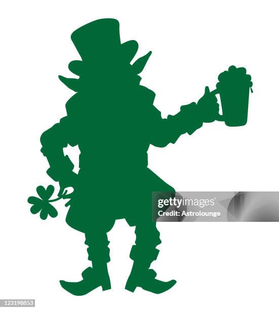 stockillustraties, clipart, cartoons en iconen met leprechaun - leprechaun