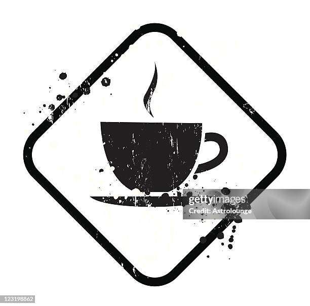 coffee sign - coffee drop stock illustrations