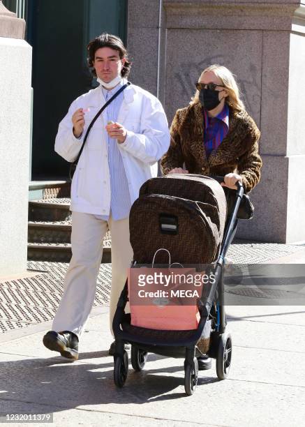 Sinisa Mackovic and Chloe Sevigny are seen on March 29, 2021 in New York City, New York.