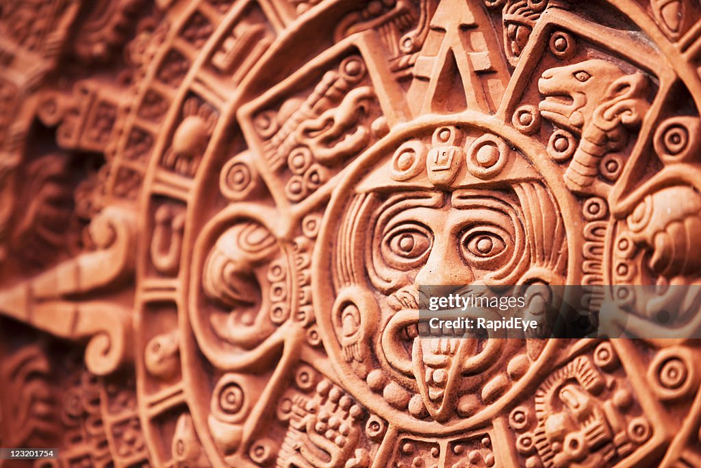 Azteca calendario de piedra del sol