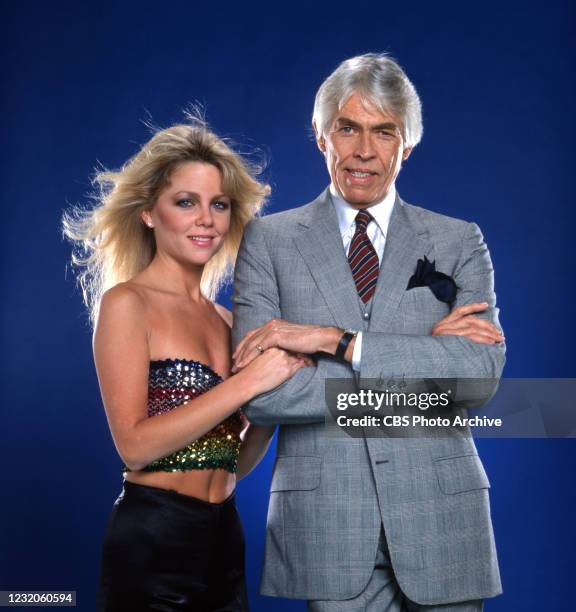 Pictured from left is Lisa Hartman , James Coburn in JACQUELINE SUSANN'S VALLEY OF THE DOLLS, A CBS television mini-series, broadcast over two...