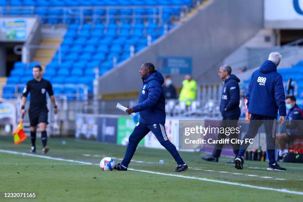 Terry Connor of Cardiff City FC during the Sky Bet Championship match between Cardiff City and Nottingham Forest at Cardiff City Stadium on April 2,...