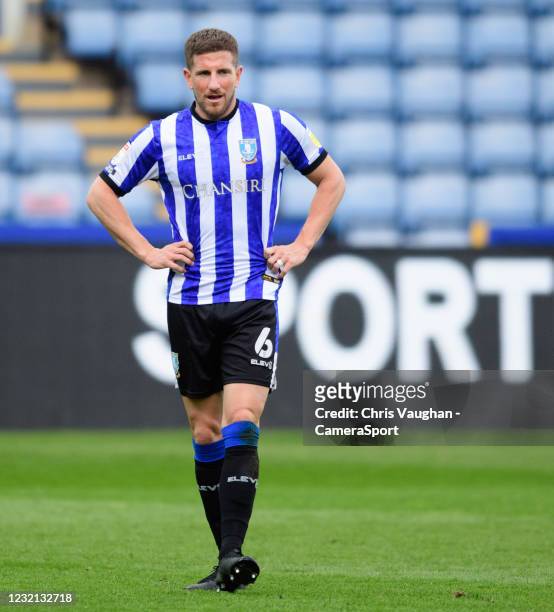 Sheffield Wednesday's Sam Hutchinson during the Sky Bet Championship match between Sheffield Wednesday and Cardiff City at Hillsborough Stadium on...
