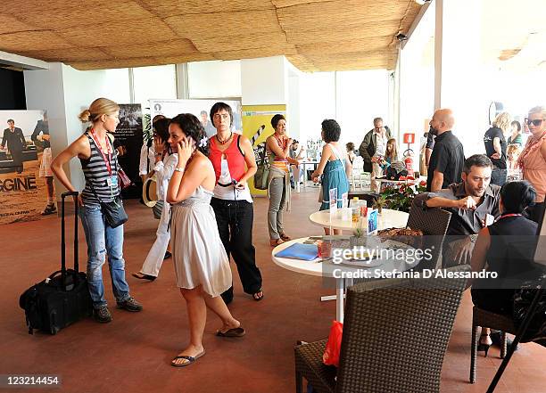 Atmosphere at 'Giornate degli Autori' during 68th Venice Film Festivalon September 1, 2011 in Venice, Italy. Photo by Stefania D'Alessandro/Getty...