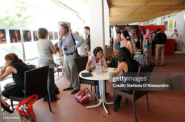 Atmosphere at 'Giornate degli Autori' during 68th Venice Film Festivalon September 1, 2011 in Venice, Italy. Photo by Stefania D'Alessandro/Getty...