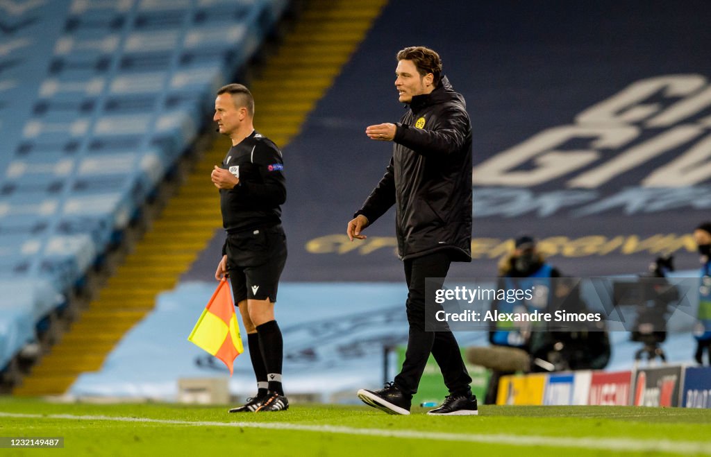 Manchester City v Borussia Dortmund - UEFA Champions League Quarter Final: Leg One