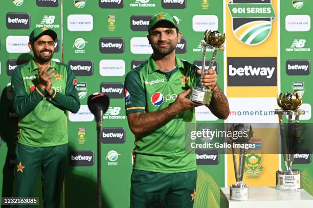 Man of the series, Fakhar Zaman of Pakistan during the 3rd Betway ODI between South Africa and Pakistan at SuperSport Park on April 07, 2021 in...