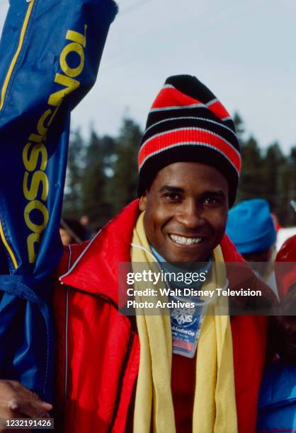 Lake Tahoe, CA Lynn Swann at the John Denver Celebrity Ski Classic, Heavenly Mountain Resort, for ABC Sports.