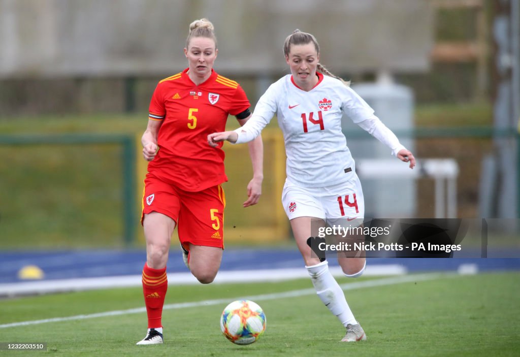 Wales v Canada - Women's International Friendly - Leckwith Stadium
