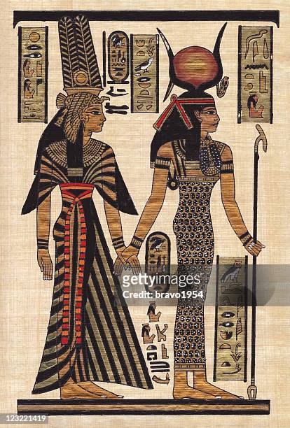 illustrations, cliparts, dessins animés et icônes de papyrus égypte ancienne - cléopâtre