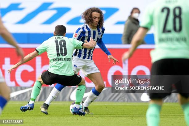 FBL-GER-BUNDESLIGA-HERTHA BERLIN-MOENCHENGLADBACH, News Photo