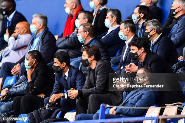 Nasser AL-KHELAIFI president of Paris Saint Germain , LEONARDO Nascimento de Araujo Sporting Director of Paris Saint Germain , Angelo CASTELLAZZI and...