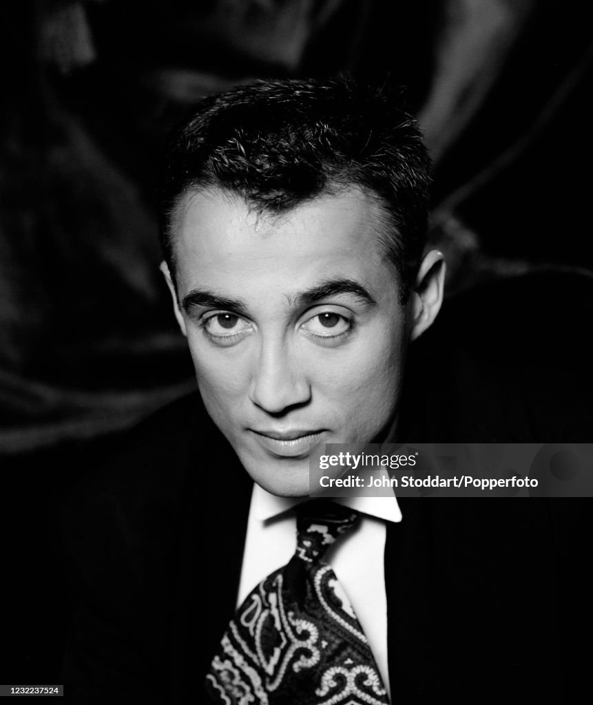 English singer and songwriter Andrew Ridgeley photographed in London ...