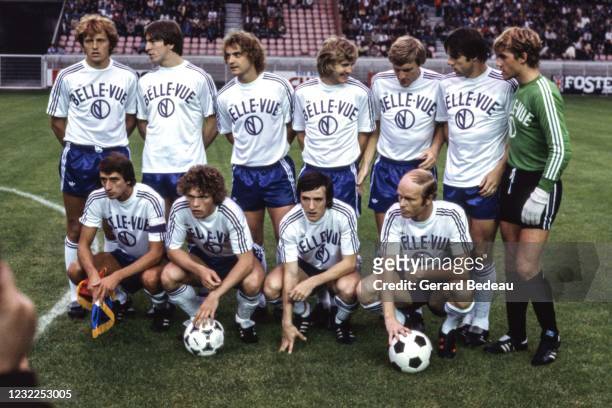 Team Anderlecht line up during the Friendly match between France and Anderlecht, at Parc des Princes, Paris, France on August 12th 1978 Arie Haan,...