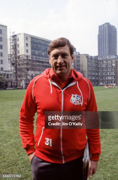 London , United Kingdom - 4 May 1983; Team manager Willie John McBride prior to the British and Irish Lions Squad's departure to New Zealand in...