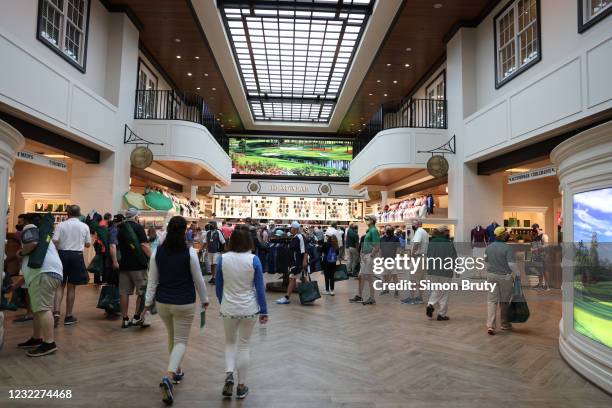 View of gift shop during Saturday play at Augusta National GC. Augusta, GA 4/10/2021 CREDIT: Simon Bruty