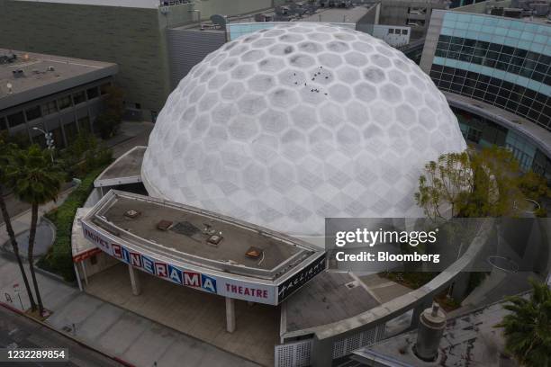 The Pacific Theatres' Cinerama Dome, part of the ArcLight Hollywood complex, permanently closed in Hollywood, California, U.S. On Tuesday, April 13,...