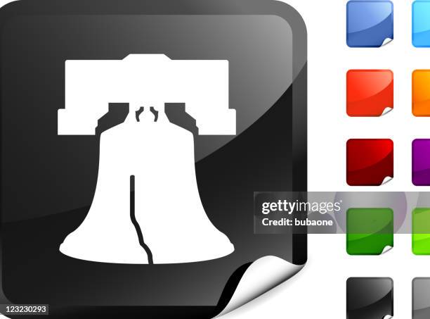 liberty bell internet royalty free vector art - liberty bell stock illustrations