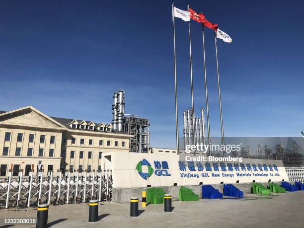 Poly Energy Holdings Ltd. Facility in Changji, Xinjiang province, China, on Tuesday, March 2, 2021. Factories in Xinjiang produce nearly half the...