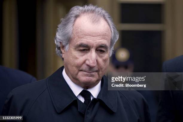 Bernard Madoff, founder of Bernard L. Madoff Investment Securities LLC, leaves federal court in New York, U.S., on Tuesday, March 10, 2009. Madoff,...
