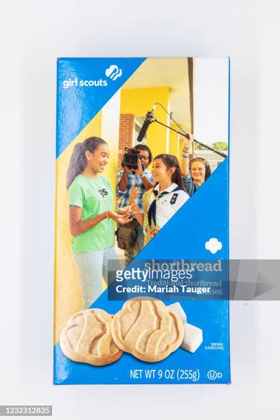 Shortbread Girl Scouts cookies from ABC Bakers in Studio on Tuesday, Feb. 16, 2021 in Los Angeles, CA.