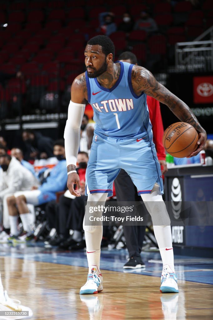 John Wal Rockets John Wall of the Houston Rockets handles the ball during the game ...