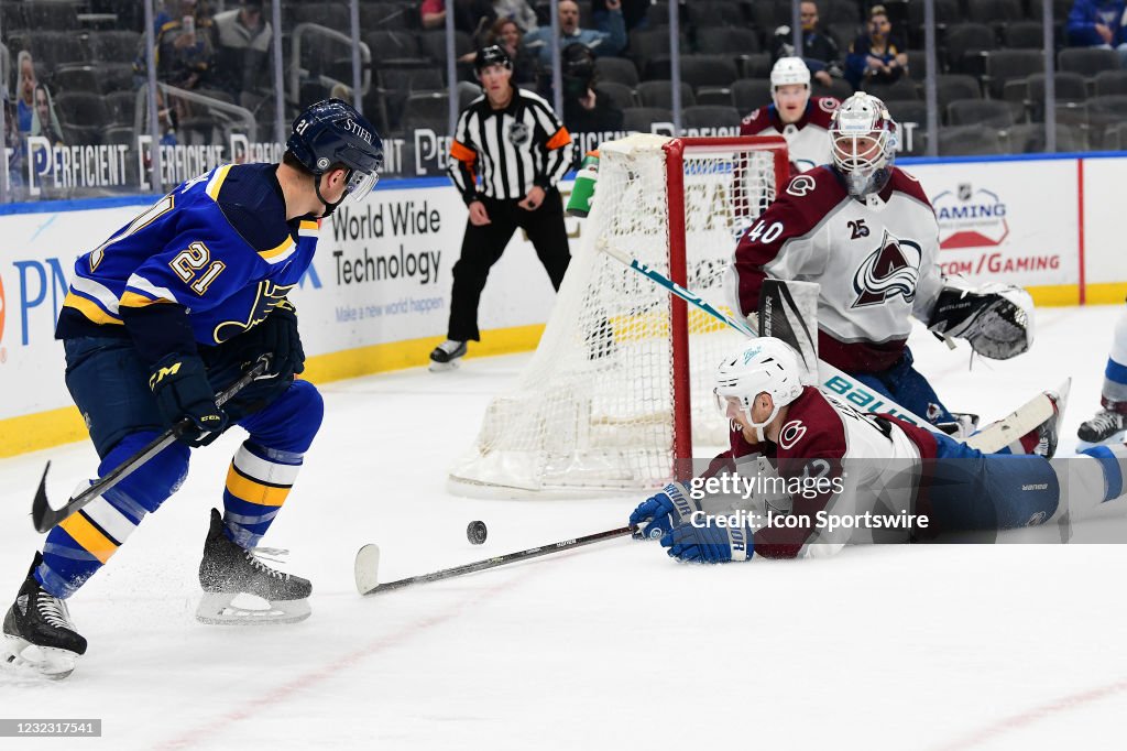 NHL: APR 14 Avalanche at Blues