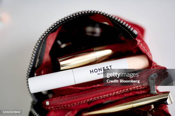 Honest Co. Brand beauty mascara arranged in the Brooklyn borough of New York, U.S., on Wednesday, April 14, 2021. The Honest Co., co-founded by...
