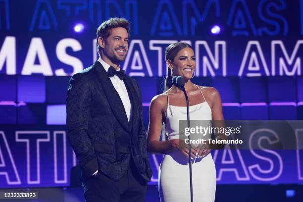 Show" -- Pictured: William Levy and Gaby Espino at the BB&T Center in Sunrise, FL on April 15, 2021 --