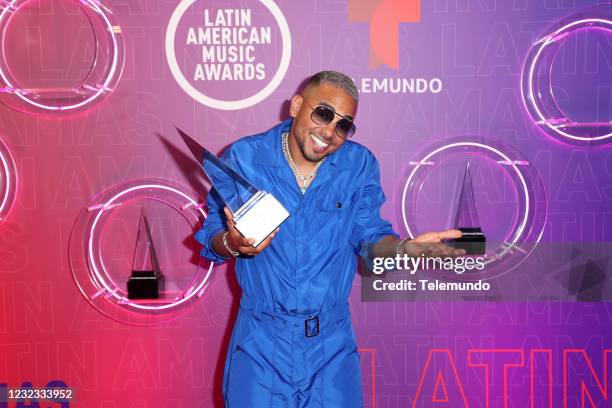 Backstage" -- Pictured: Ozuna, winner of the Extraordinary Evolution Award, at the BB&T Center in Sunrise, FL on April 15, 2021 --