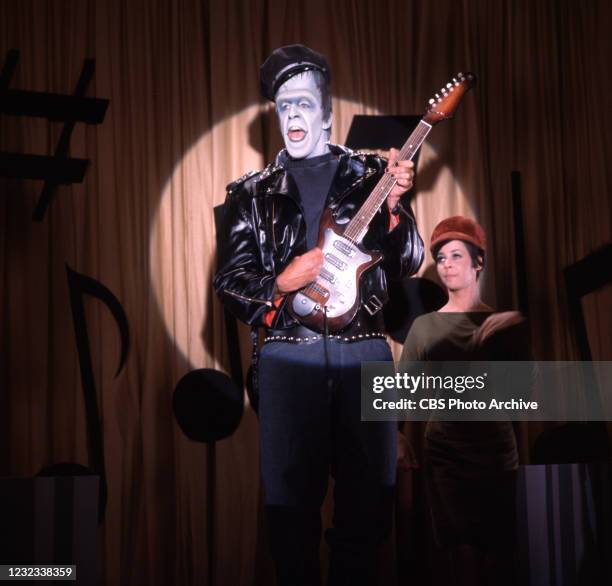 Pictured is Fred Gwynne in the CBS series, THE MUNSTERS. Episode, "Will Success Spoil Herman Munster?" Air date, December 2, 1965.