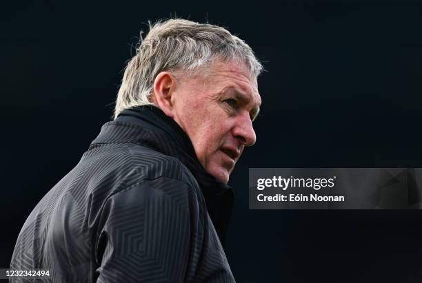 Waterford , Ireland - 16 April 2021; Waterford manager Kevin Sheedy before the SSE Airtricity League Premier Division match between Waterford and...