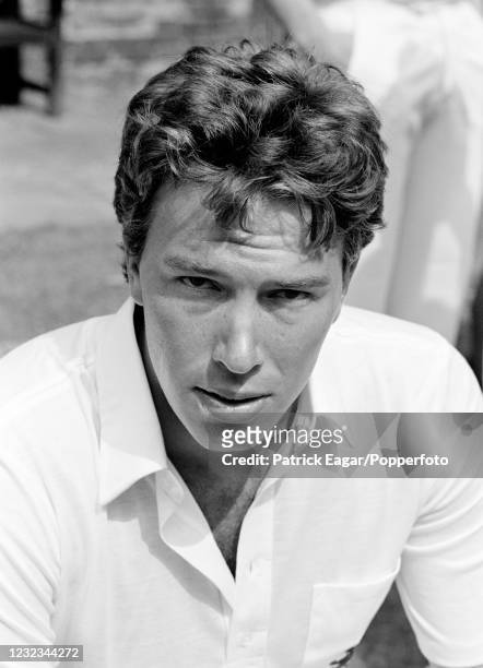 Derek Pringle of Essex during an England training session before making his Test debut for England in the 1st Test match between England and India at...