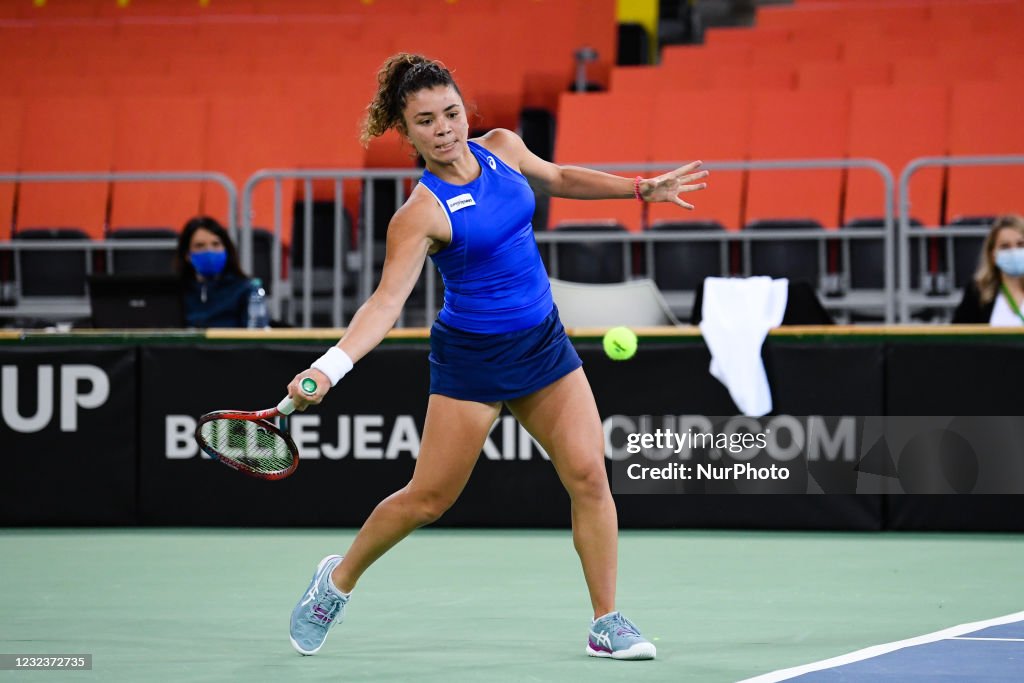 Romania v Italy - Billie Jean King Cup Play-Offs -Day 2