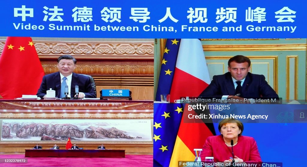 CHINA-BEIJING-XI JINPING-FRANCE-GERMANY-LEADERS-VIDEO SUMMIT (CN)