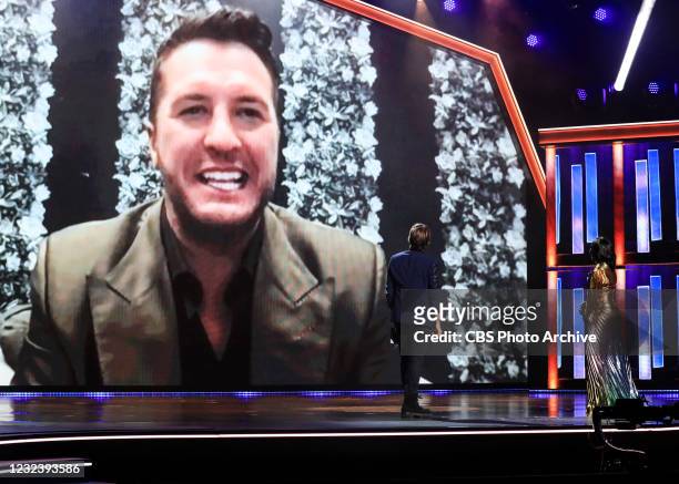 Luke Bryan wins Entertainer of the year at the 56TH ACADEMY OF COUNTRY MUSIC AWARDS. Hosted by Keith Urban and Mickey Guyton, the 56TH ACM AWARDS...