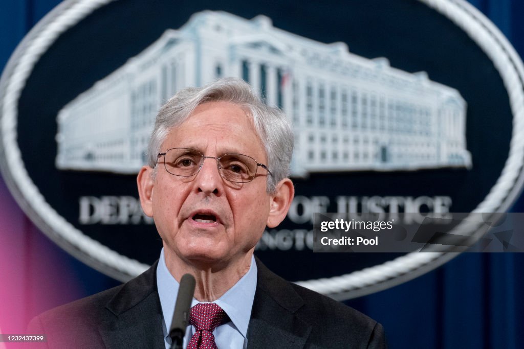 Attorney General Merrick Garland Makes Statement At The Justice Department