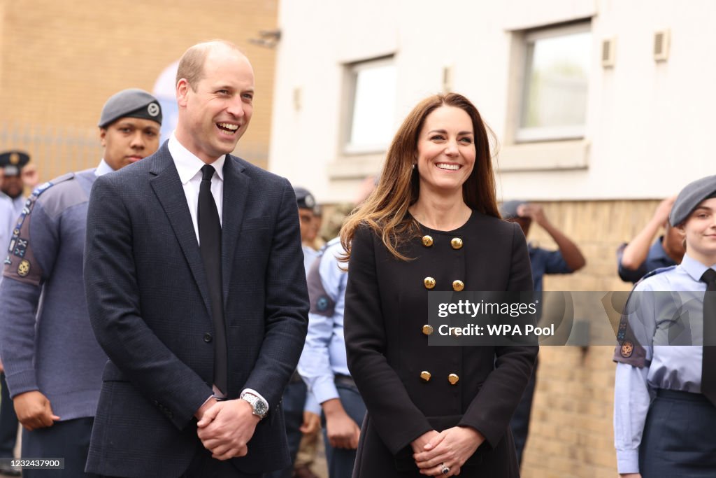 The Duke And Duchess Of Cambridge Visit The Air Cadets At 282 East Ham Squadron