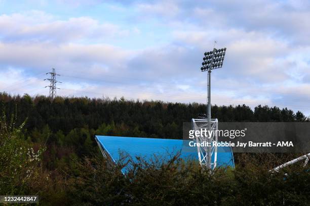 General external view of John Smiths Stadium, home stadium of Huddersfield Town ahead of the Sky Bet Championship match between Huddersfield Town and...
