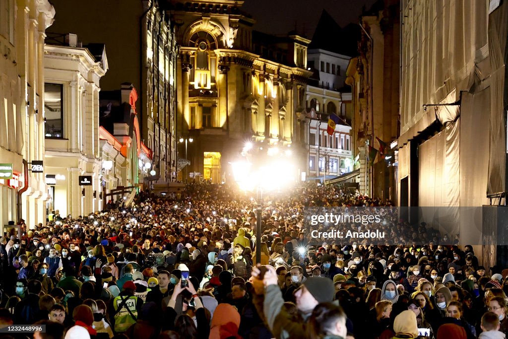 Pro-Alexey Navalny demonstration in Russia