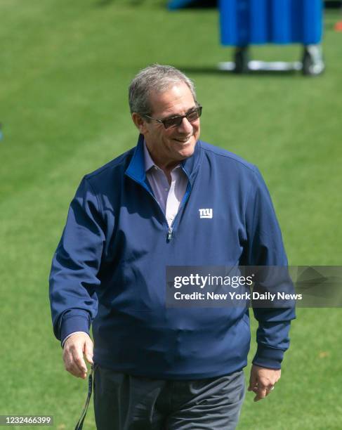 New York Giants general manager Dave Gettleman in East Rutherford, N.J., on Tuesday, April 24, 2018.