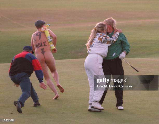 Costantino ROCCA OF ITALY IN A PLAYOFF IN THE 1995 BRITISH OPEN CHAMPIONSHIPS ON THE OLDCOURSE AT ST. ANDREWS GOLF COURSE IN ST. ANDREWS, SCOTLAND....